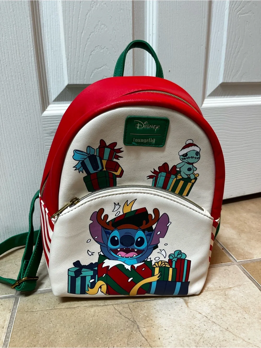 Loungefly Disney Lilo & Stitch Holiday Mini Backpack